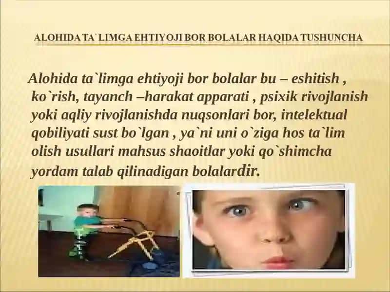 Alohida ta`lim ehtiyoqlari 3