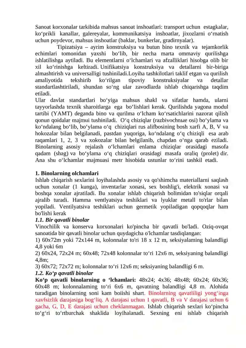 Sanoat Binolari Tarifi va Turlari 3