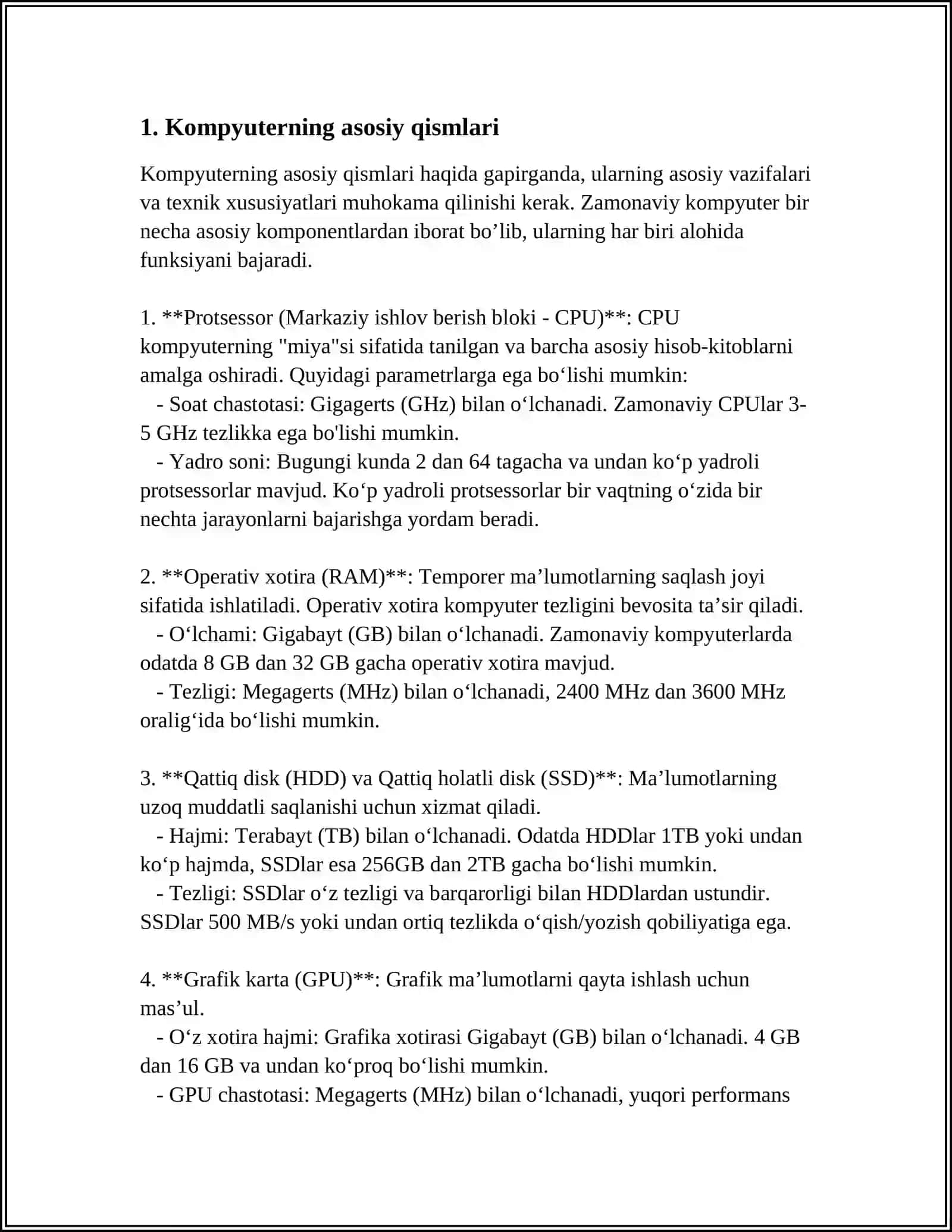 KOMPYUTER ARXITEKTURASI 3