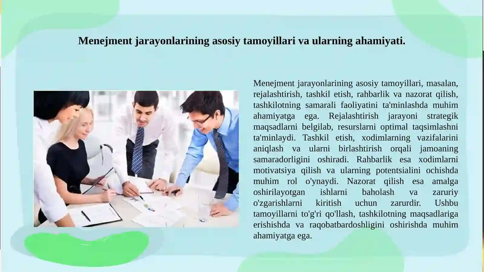 Sifat menejmenti pretsedura hijjatlarini ishlab chiqish 3