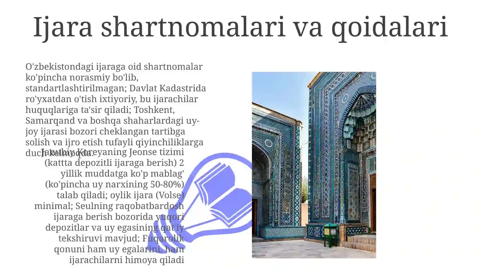Ijara shartnomalari va qoidalari 3