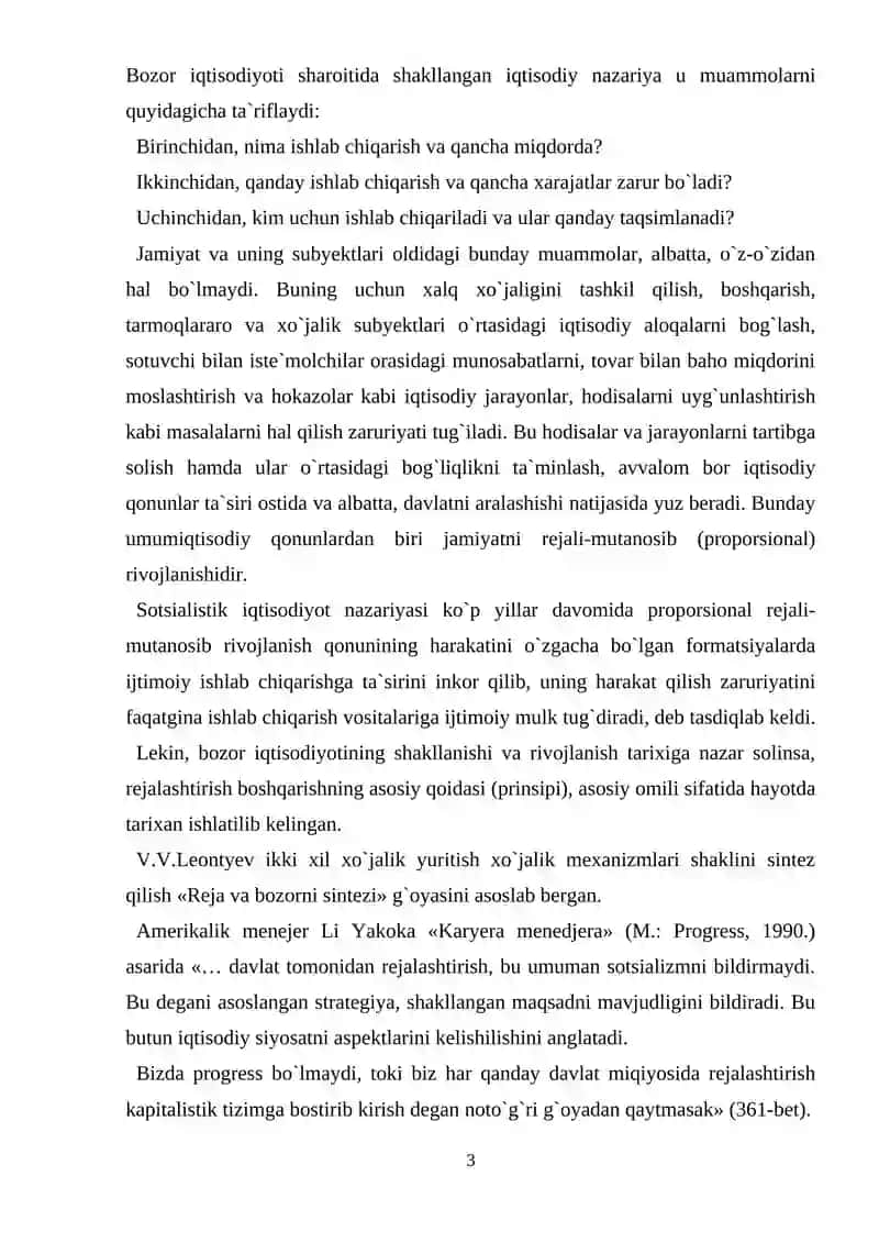Prognoz va Rejalashtirish 3