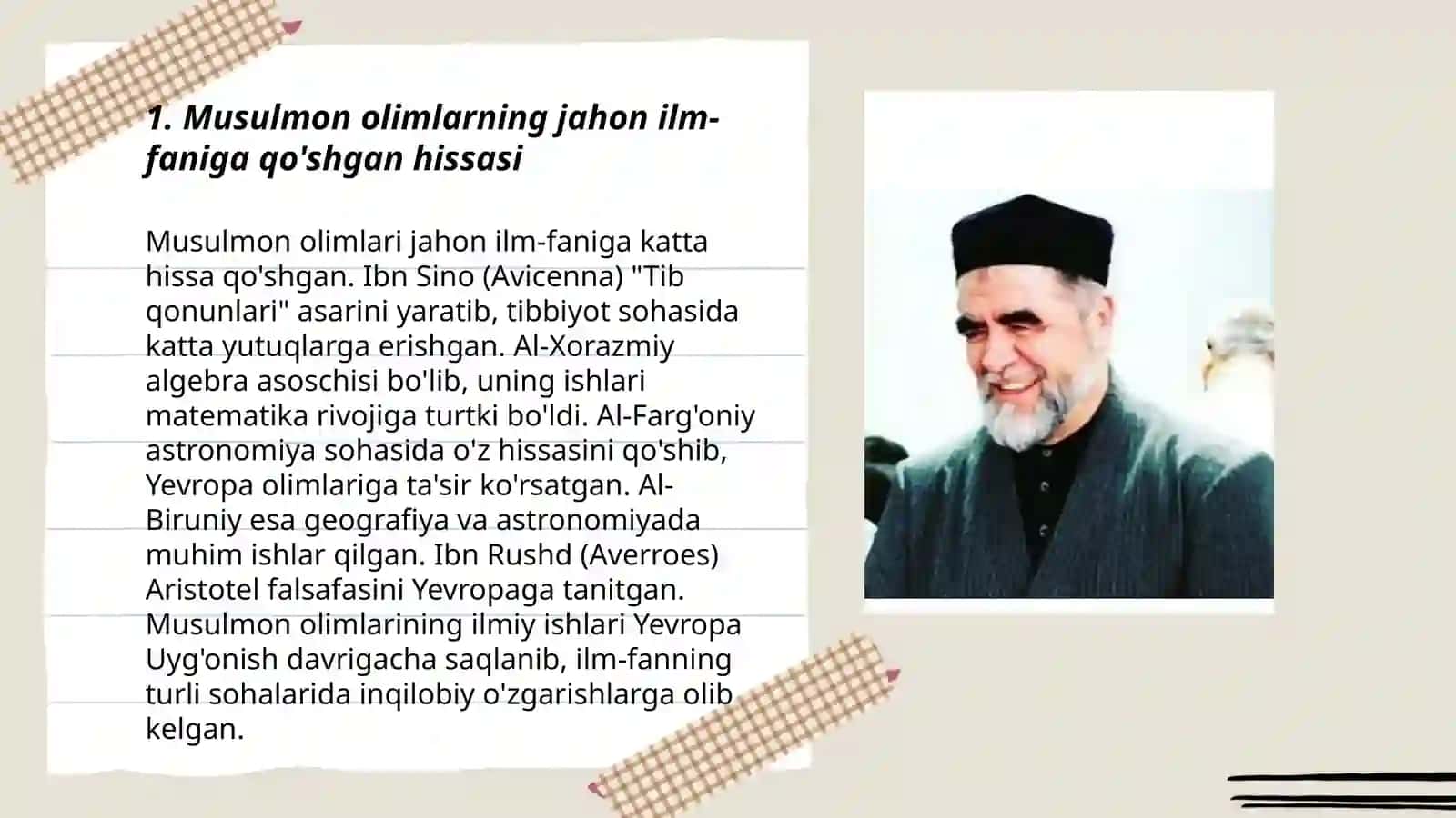 Musulmon olimlarning ilmiy an'analari 3