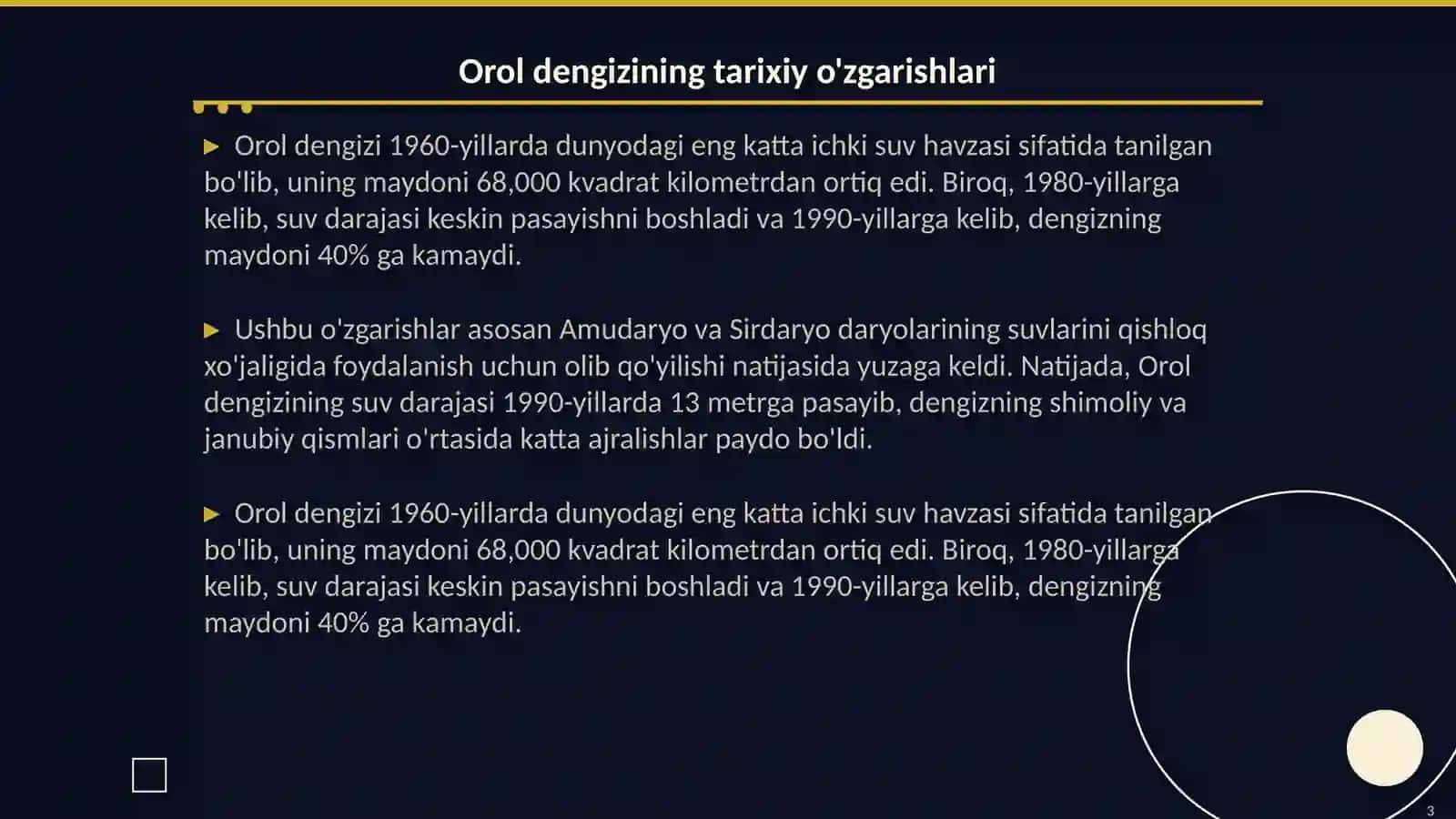 Orol dengizi va orol boʻyi hududning ekologik muamolari 3