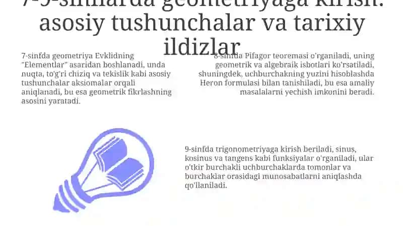 Umumta'lim maktablarida 7-9 sinflarda geometriya fani tarixi 3