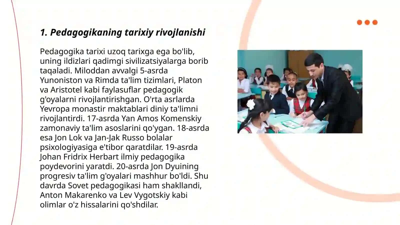 Pedagogik g‘oyalarning rivojlanish bosqichlari 3