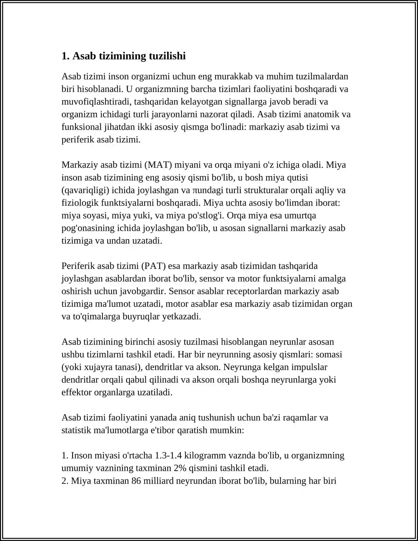 NERV SISTEMASI TIPALOGIYASI 3