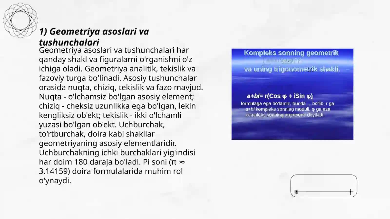 Yasashga doir geometrik masalalar haqida tushuncha 3