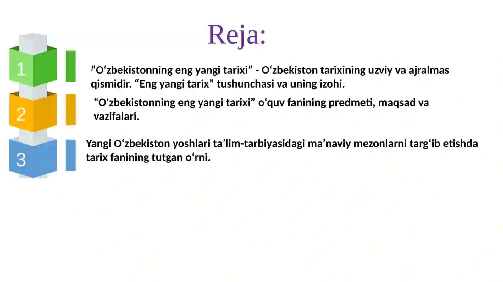O‘zbekistonning eng yangi tarixi 3