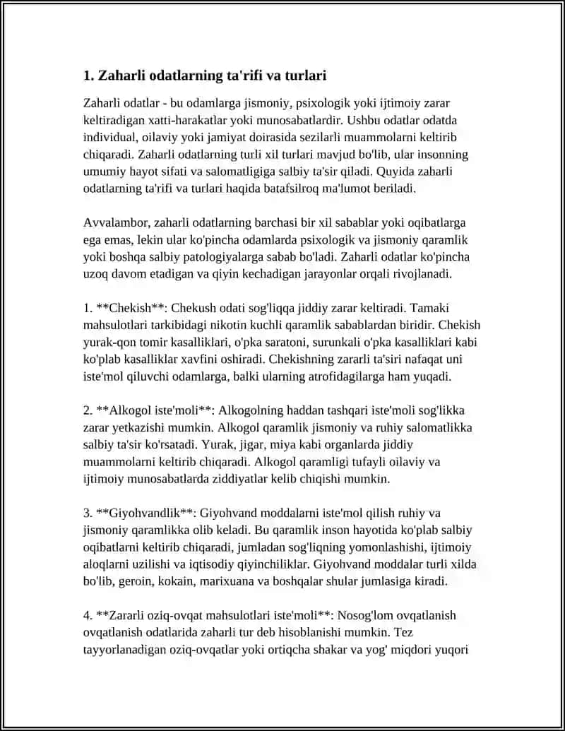 ZAHARLI ODATLAR 3