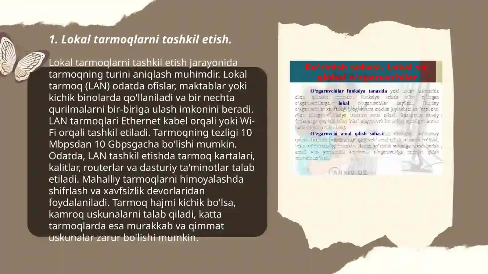 Lokal va Global tarmoqlari 3