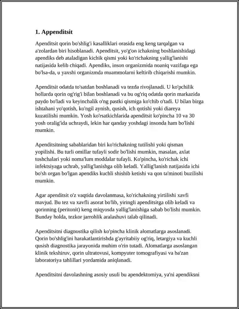 QORIN BÓSHLIG'I KASALLIKLARI 3