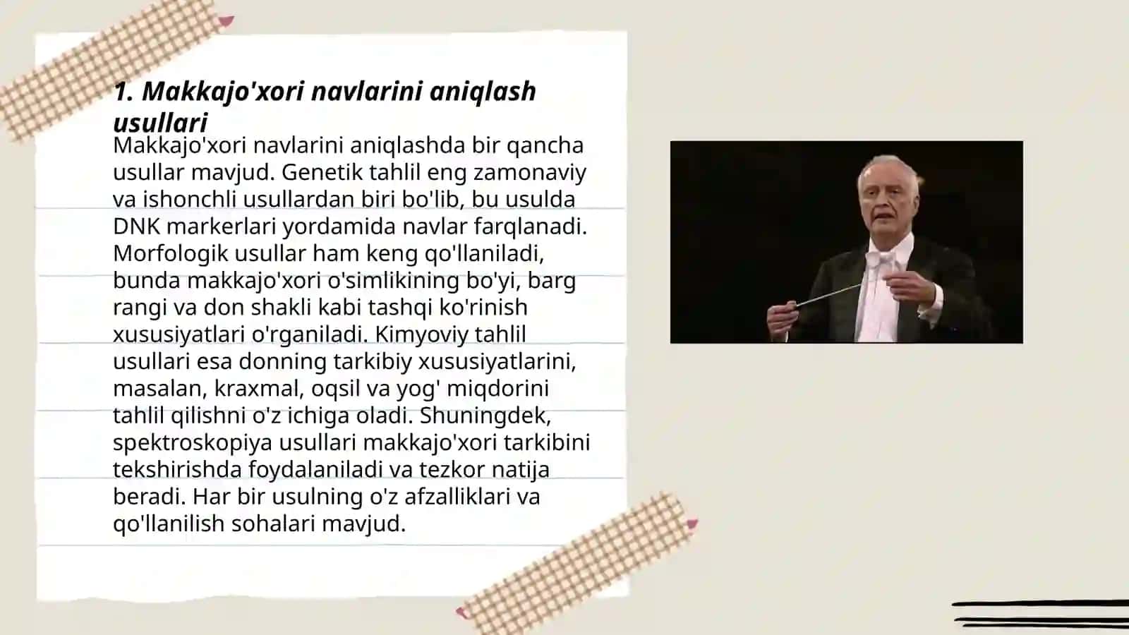 Makkajo'xori navlarini aniqlash usullari 3