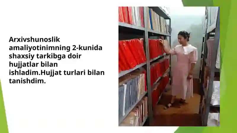 Arxivshunoslik amaliyoti 3