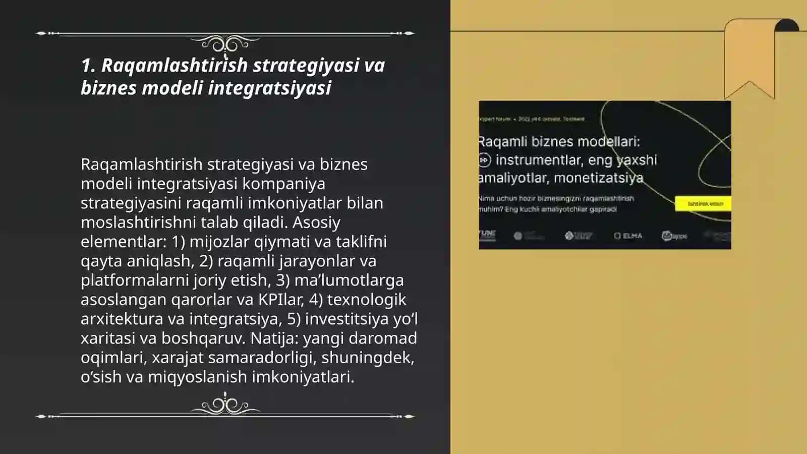 Biznes modellarini raqamlashtirish 3