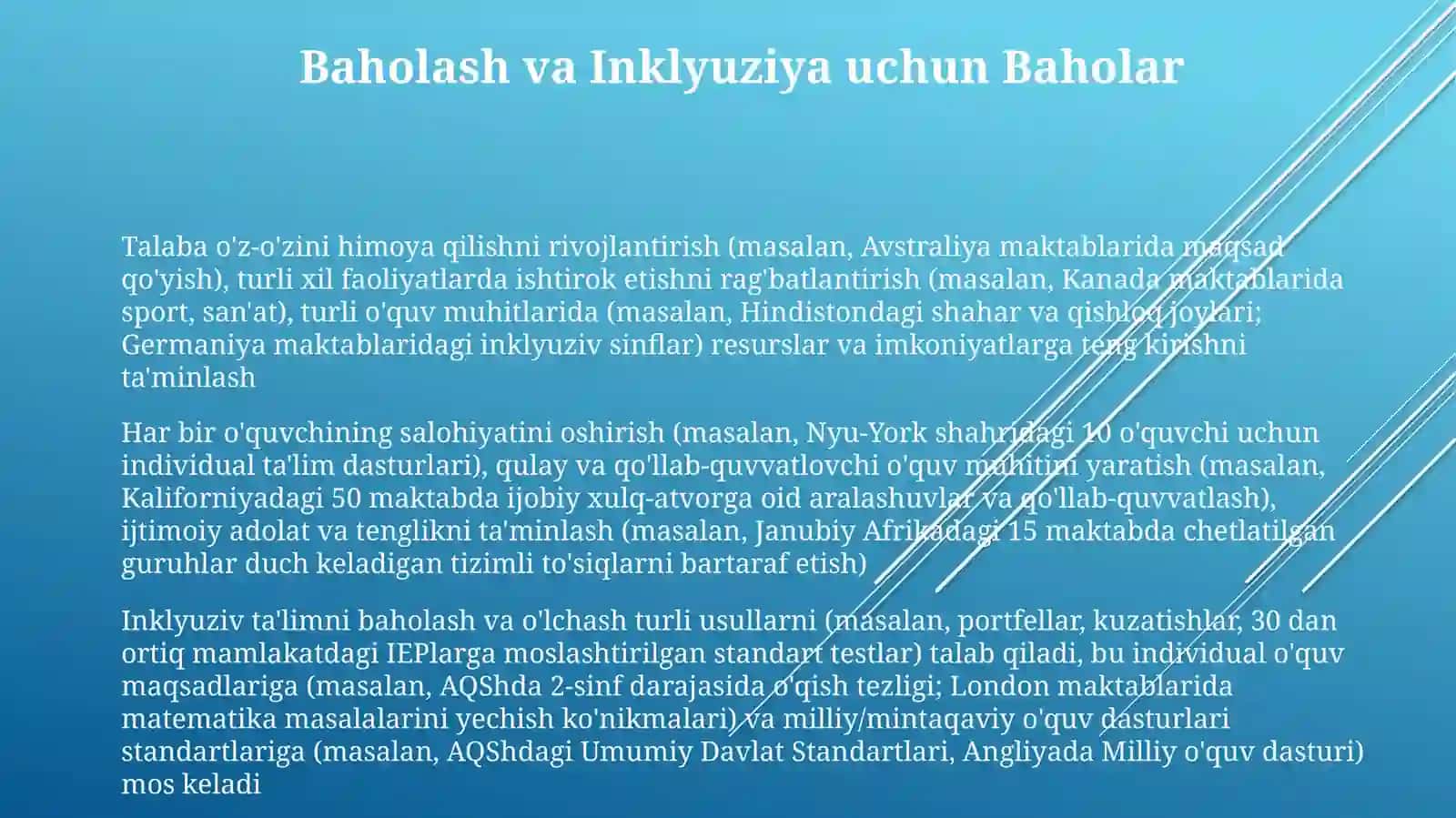 Inklyuziv ta'limning maqsadlari va vazifalari 3