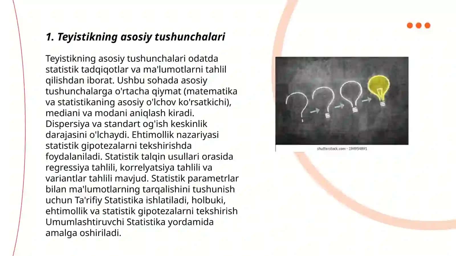 Teyistik evalutsiya nazaryalari 3