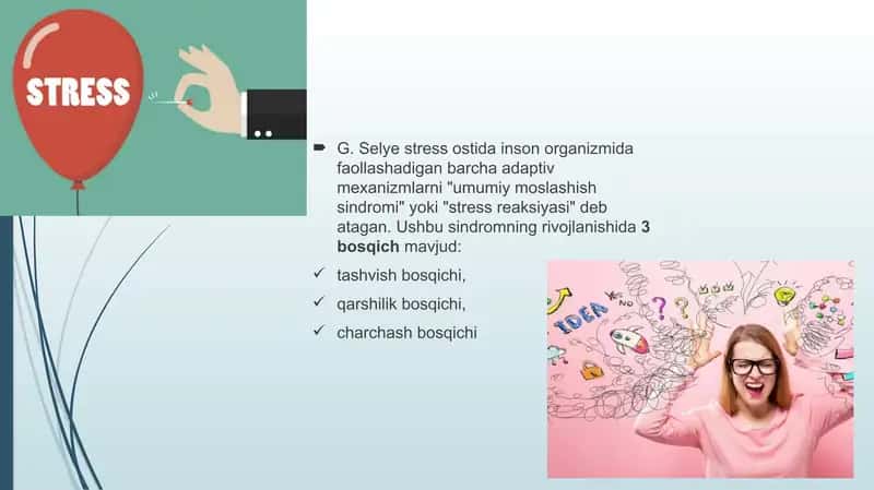 Stressli vaziyatlar rivojlanishining egrisi 3