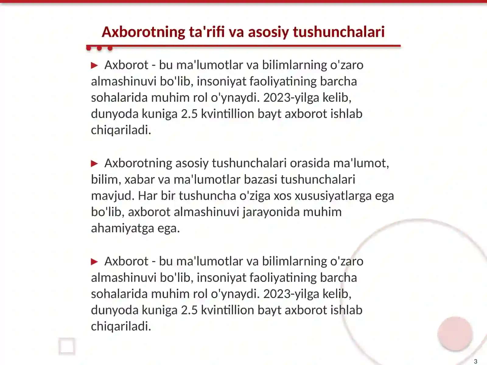 Axborot nima va uning manbalari 3