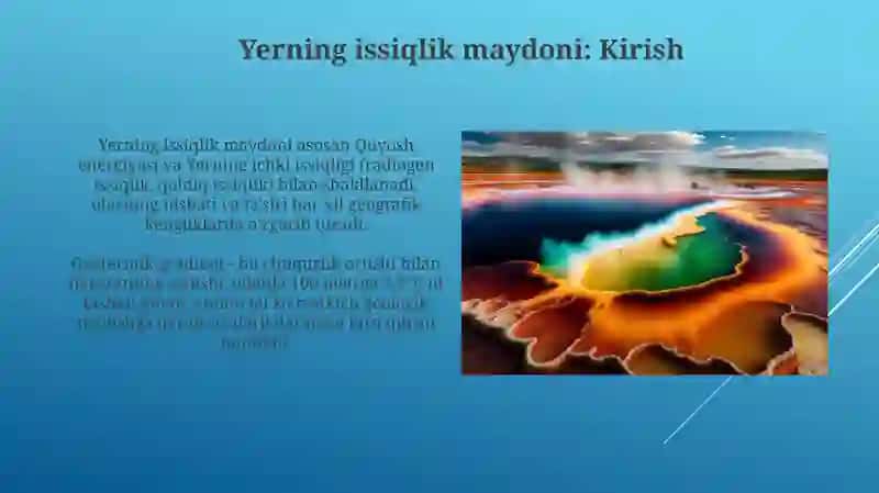 Yerning issiqlik maydoni 3