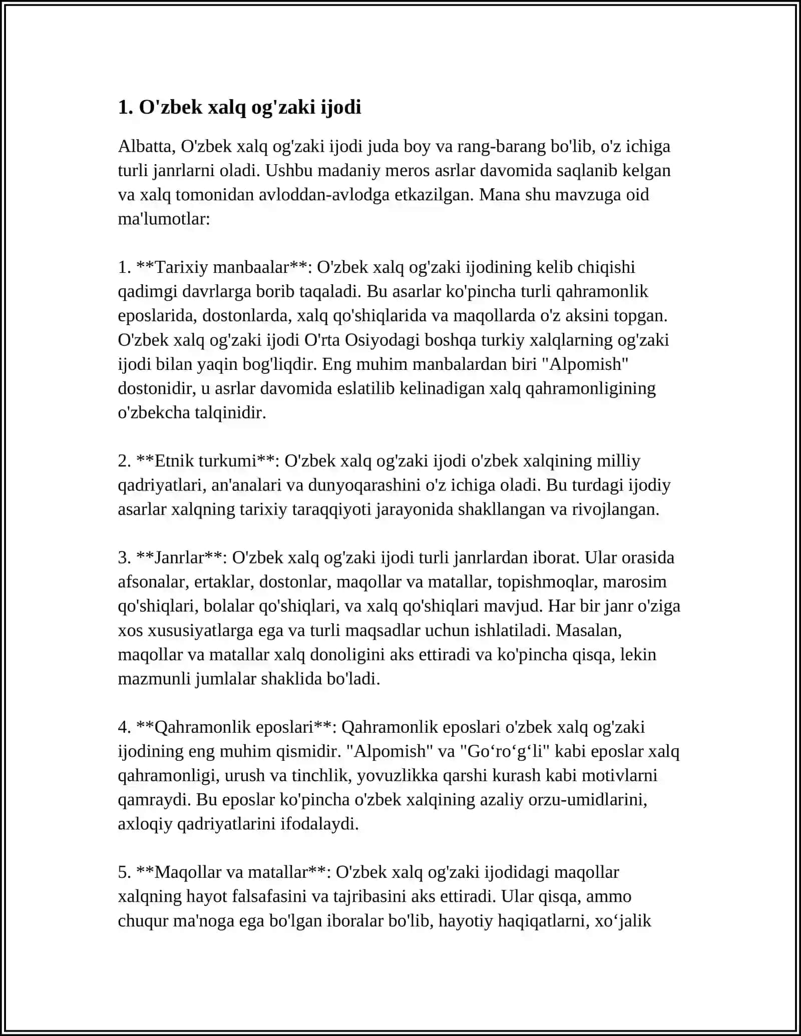 O'zbek Folklorshunosligi Tarixi 3