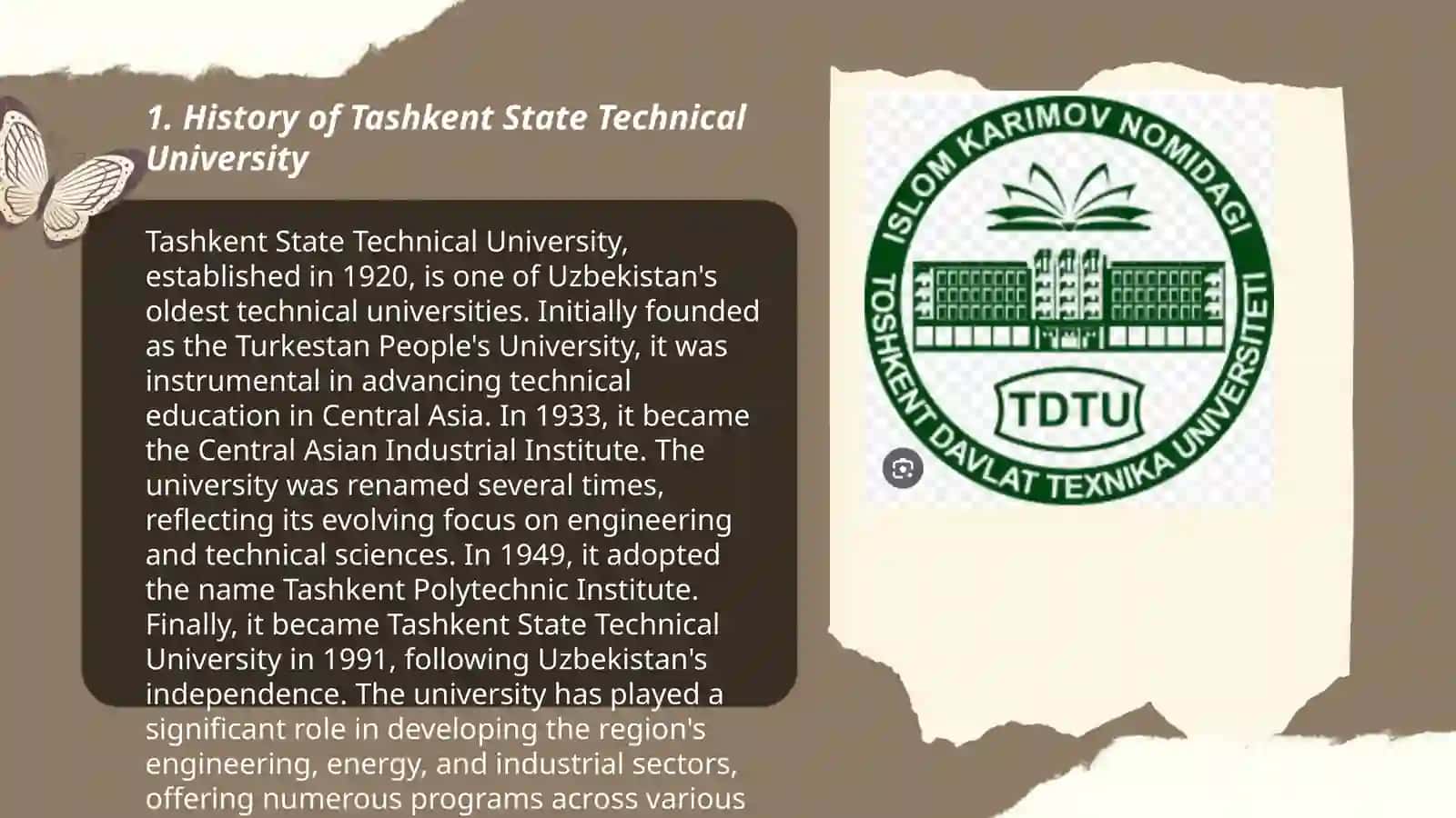 Tashkent State Technical University 3