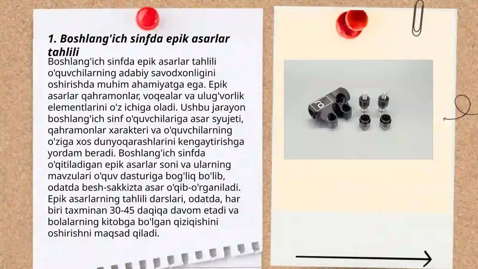 Boshlang'ich sinfda epik asarlar tahlili 3