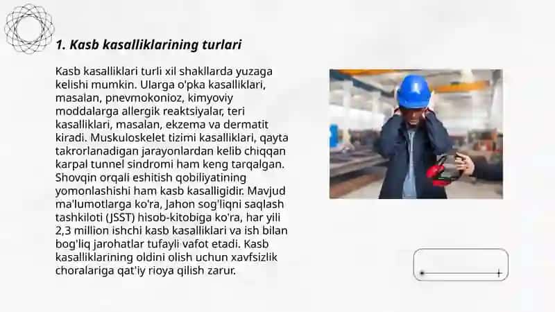 Kasb kasalliklari: kelib chiqish sabablari va profilaktikasi 3