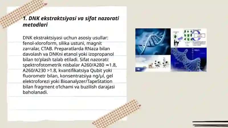 Genomni o'rganishning molekulyar genetik metodlari 3