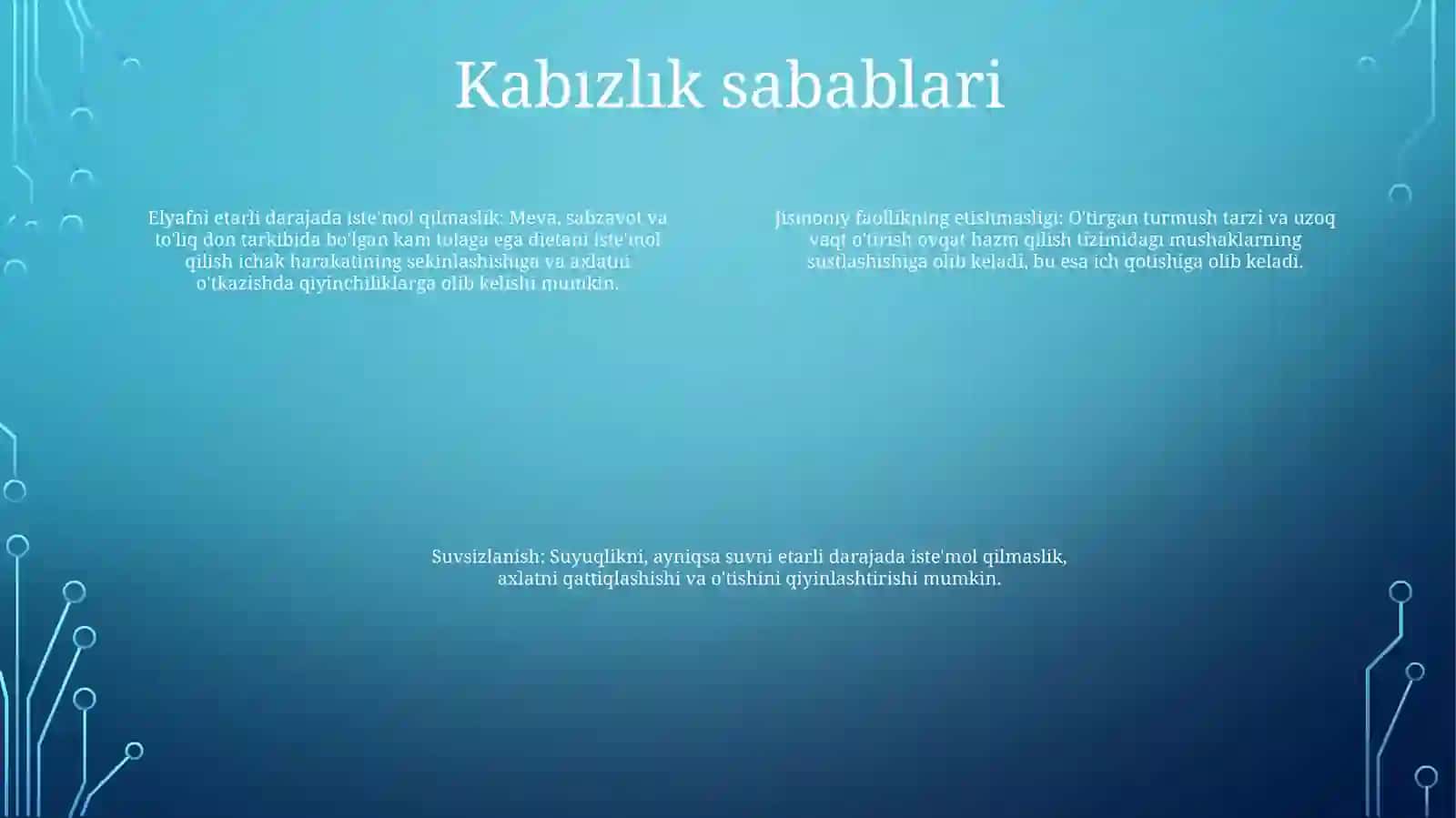 Bollarda IchQotishi 3