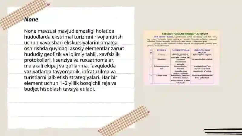 Ekstrimal Turizm xavosi 3