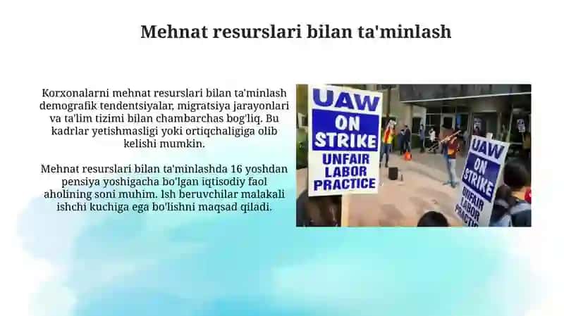 Mehnat Resurslari Bilan Ta'minlash 3