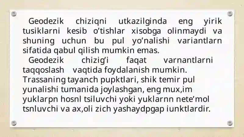 Geodezik chiziq 3