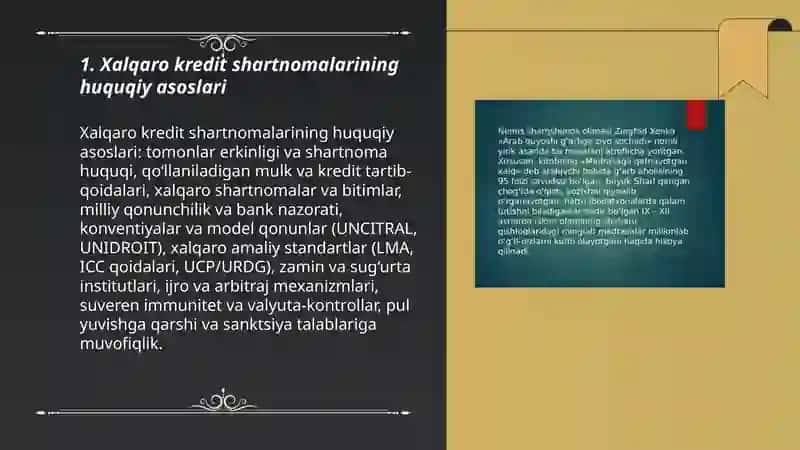 Xalqaro kireditlawning oʻziga xos xususiyatlari 3