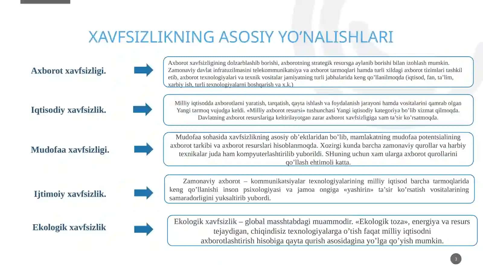 Axborot xafsizligini ta’minlash usullari 3