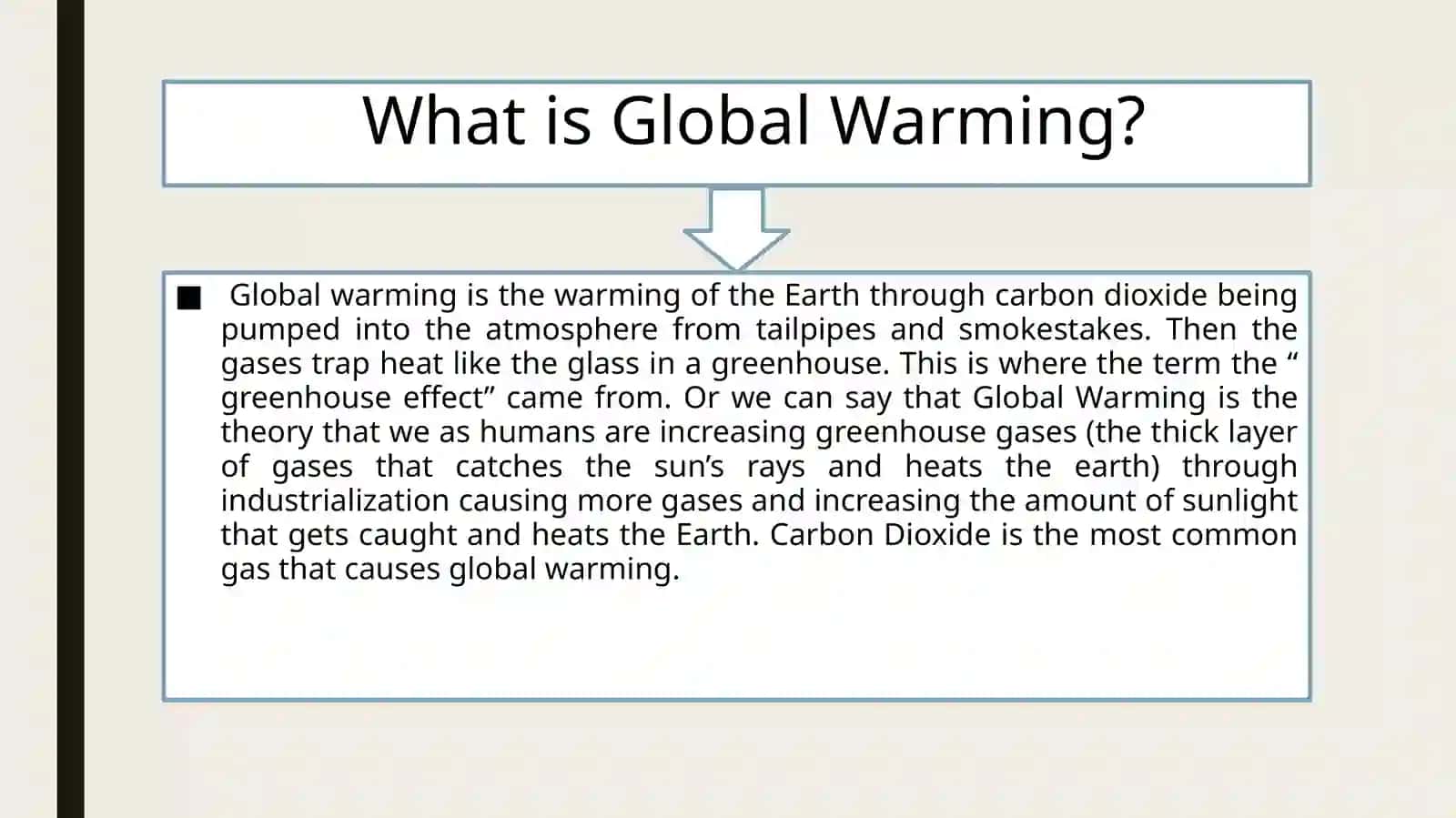 Global warming and it’s effectsIn the world 3