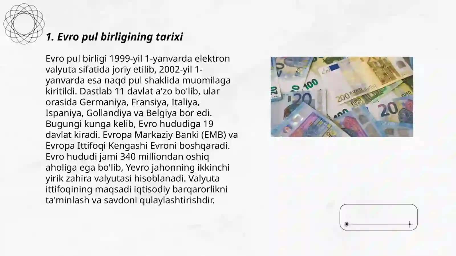 Yevro pul birligi haqida 3