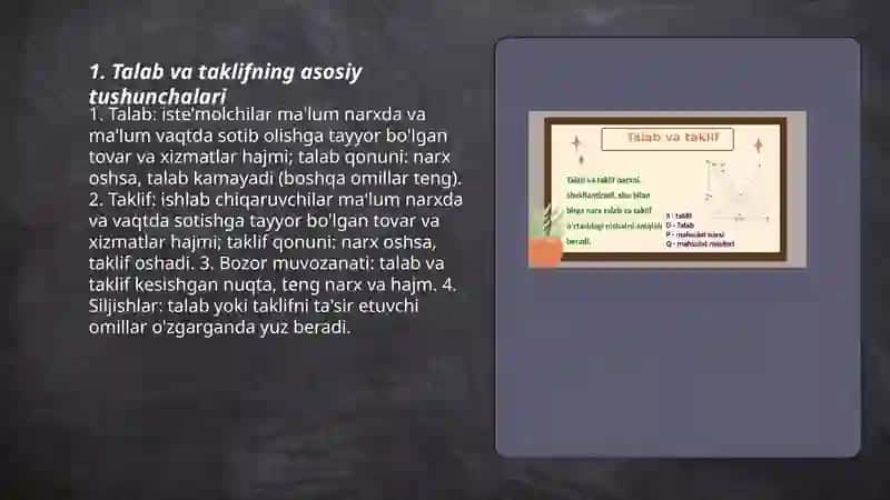 Talab va taklif 3