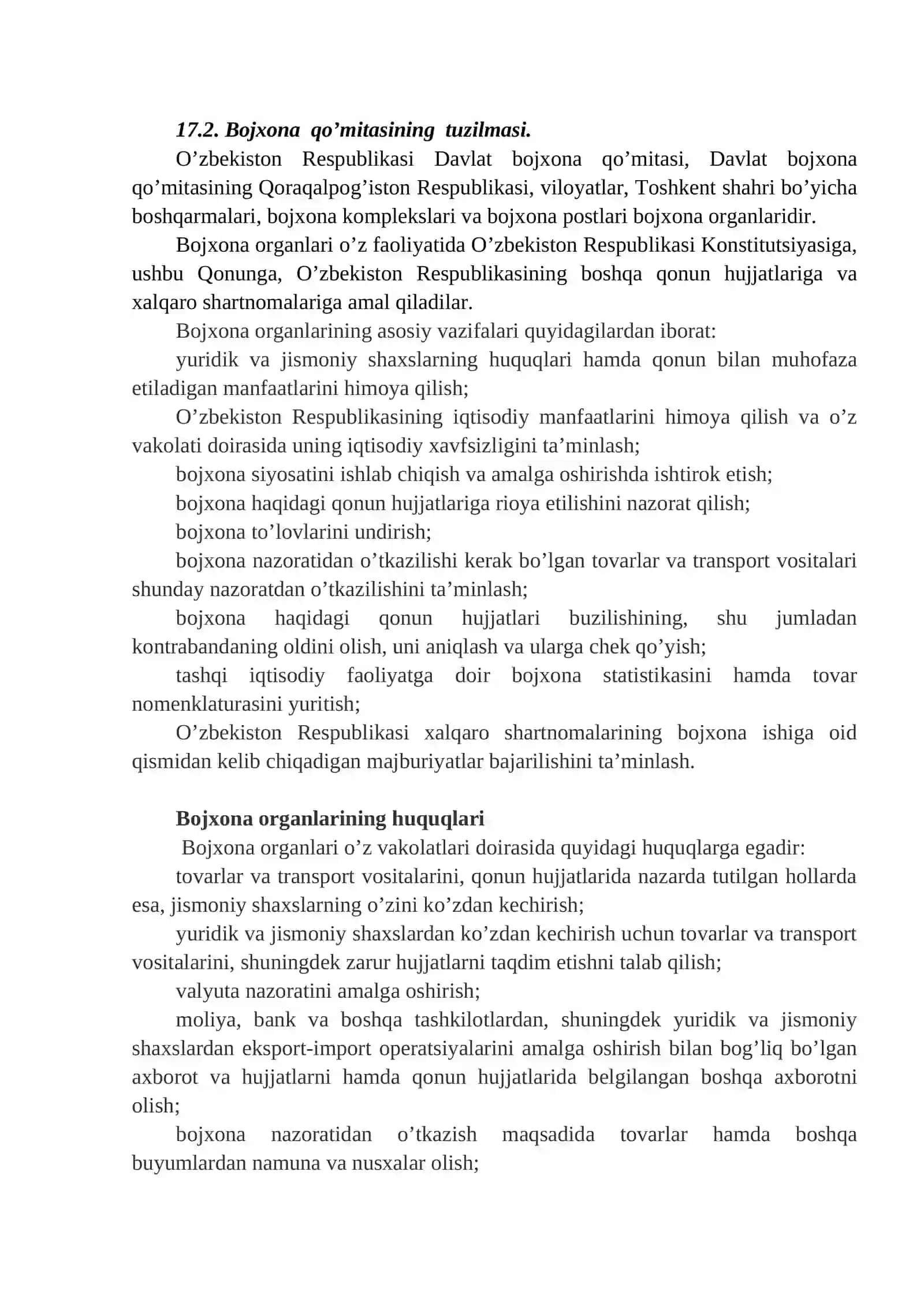 BOJXONA XIZMATI NAZORATINI TASHKIL ETISH 3