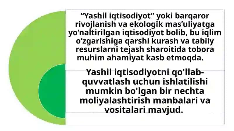“YASHIL IQTISODIYOT”NI  RIVOJLANTIRISHNING MOLIYAVIY VA NOMOLIYAVIY MEXANIZMLARI. 3