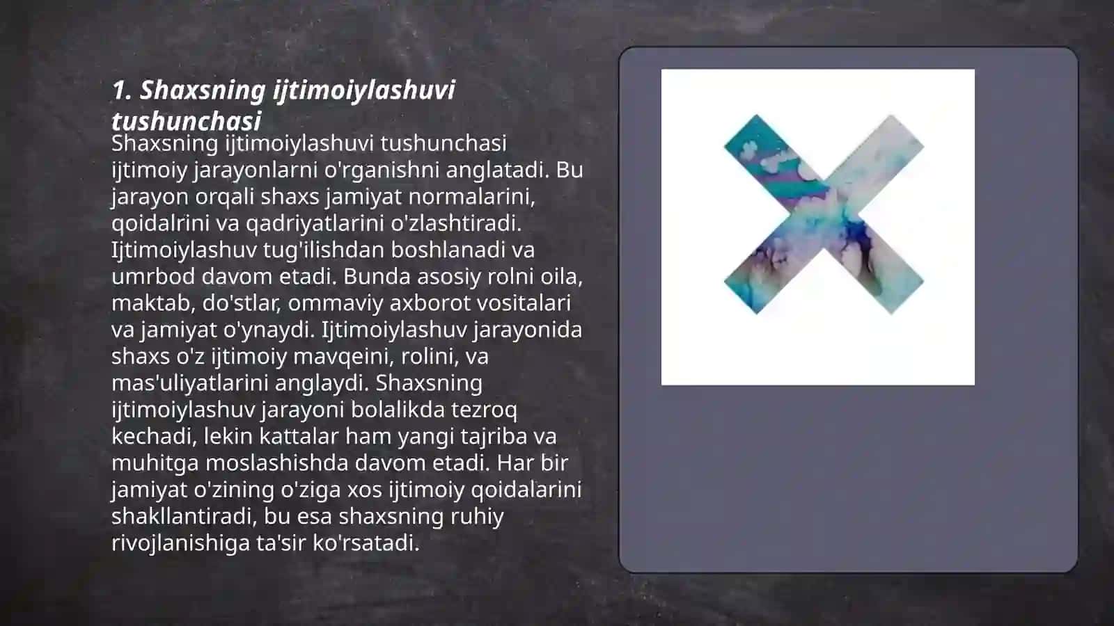Shaxsning ijtimoiylashuvi jarayoni haqida 3