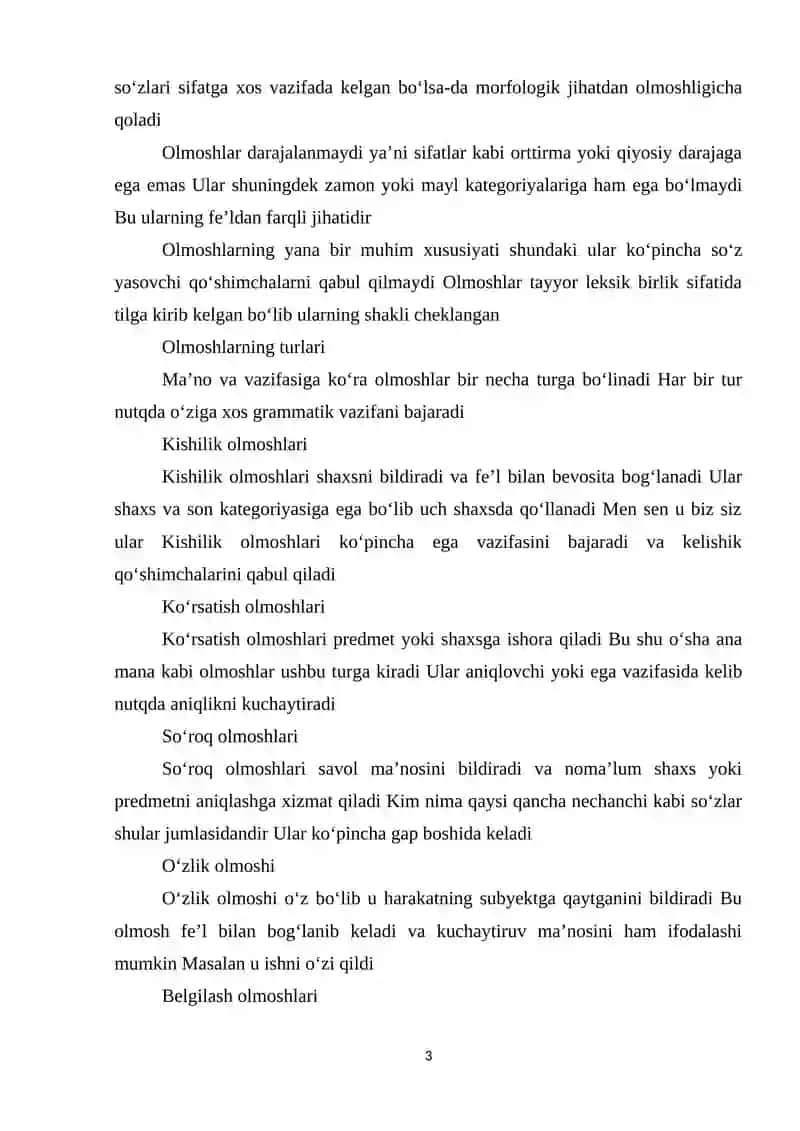 Morfologik tahlil 3