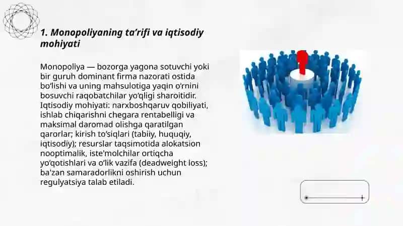 Monopoliyaning iqtisodiy asoslari 3