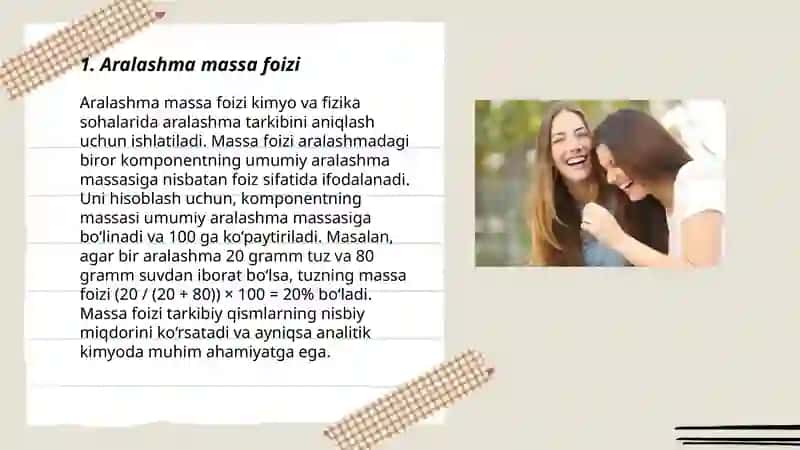 Aralashma va foizga doir masalalar 3