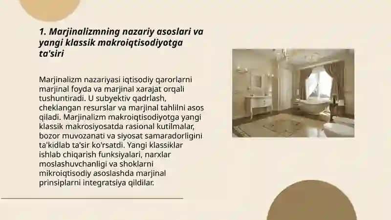 Marjinalizm va yangi klassik vaziyati 3