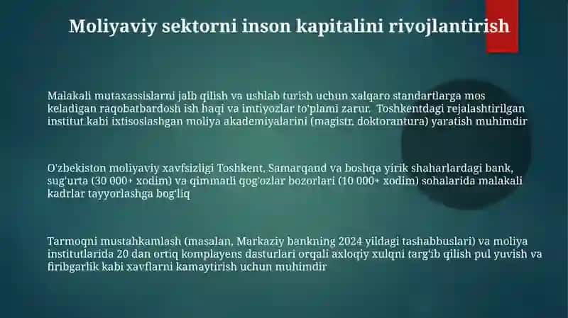 O'zbekistonning moliyaviy havfsizligini ta'minlash mexanizimi 3