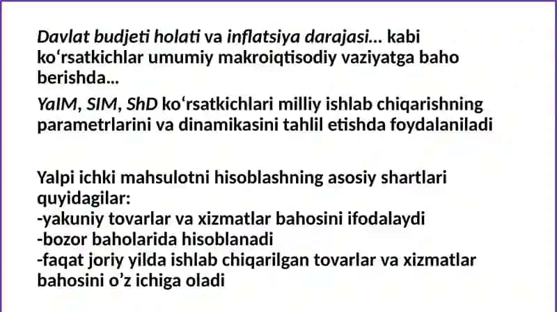 ASOSIY MAKROIQTISODIY KO‘RSATKICHLAR 3