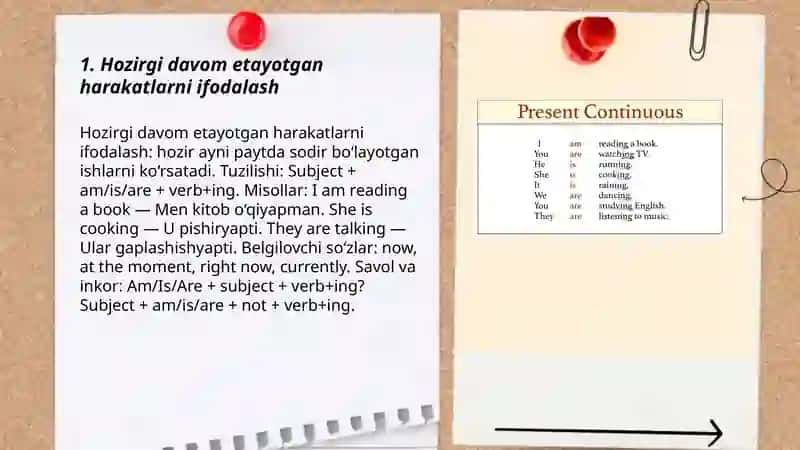 Present Continuous 3