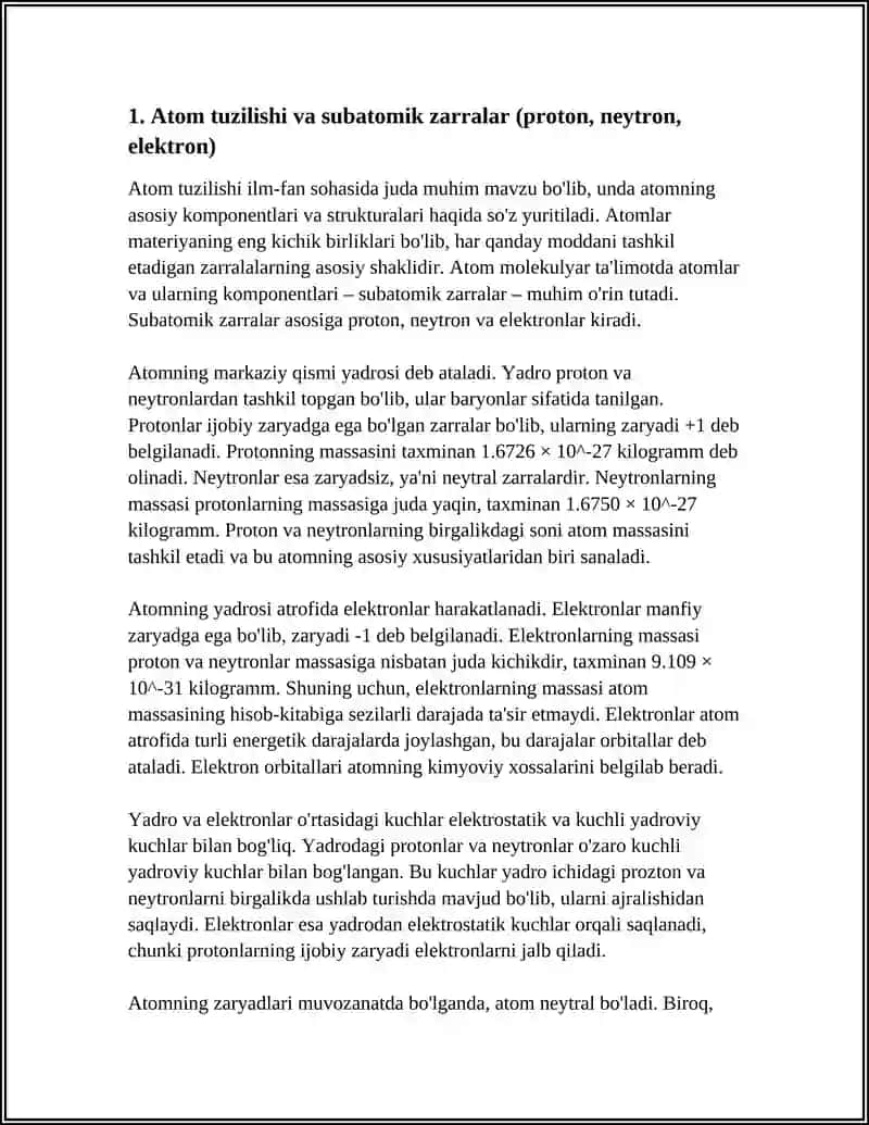 ATOM MOLEKULYAR TAʼLIMOT 3