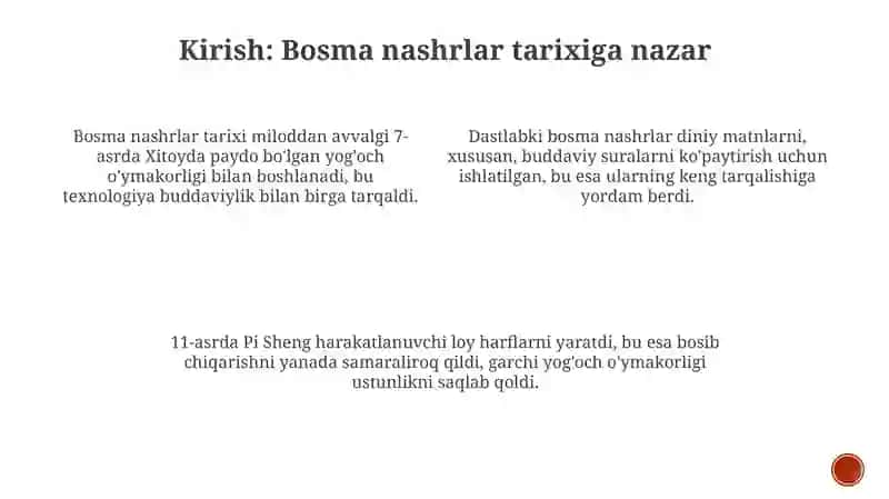 Insoniyat hayotidagi ilk bosma nashrlar 3